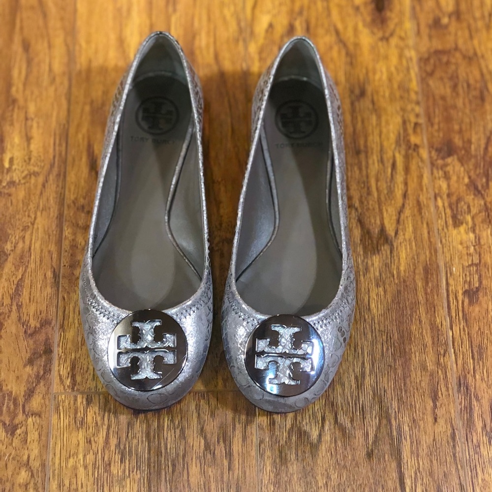 Tory Burch snake skin flats